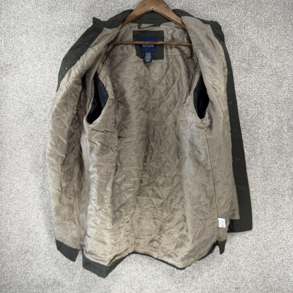 NWT Basic Editions VTG Canvas‎ Chore Jacket L Lined Workwear Corduroy Elbows